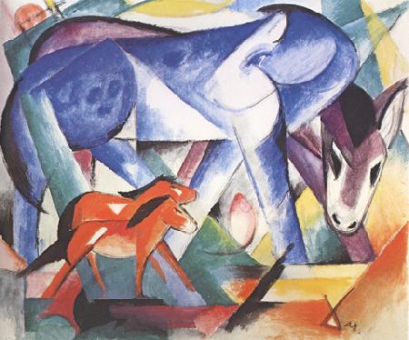 Franz Marc The First Animals (mk34) Germany oil painting art